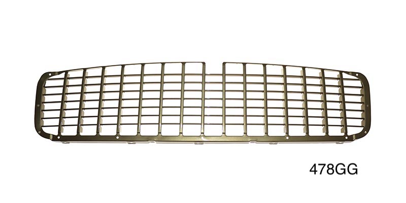 478GG - Danchuk 1955 Chevy Gloss Gold Powder Coated Grille, Each