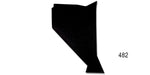 Load image into Gallery viewer, 482 - Danchuk 1957 Chevy Black Paintable Kick Panels, Pair
