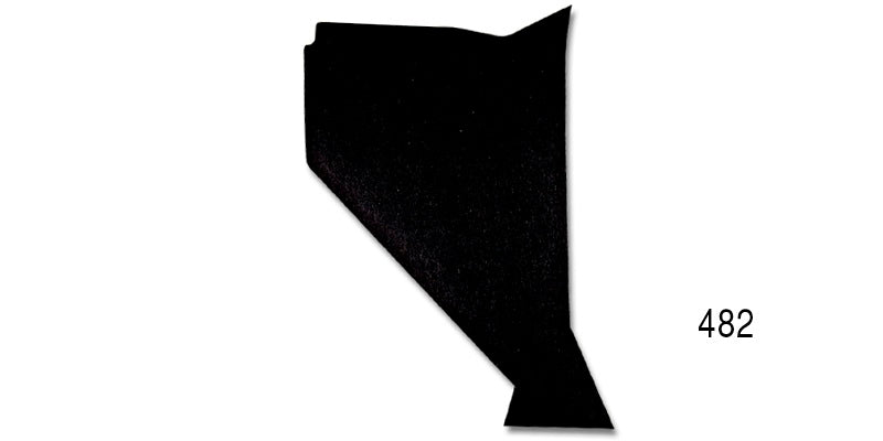 482 - Danchuk 1957 Chevy Black Paintable Kick Panels, Pair