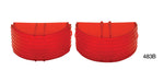 Load image into Gallery viewer, 483b - Danchuk 1955 Chevy RED Back-Up Light Lenses
