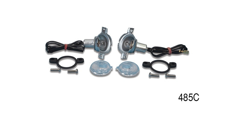 485c - Danchuk License Light Housing Assembly 1956 Chevy Hardtop, Sedan, Convertible
