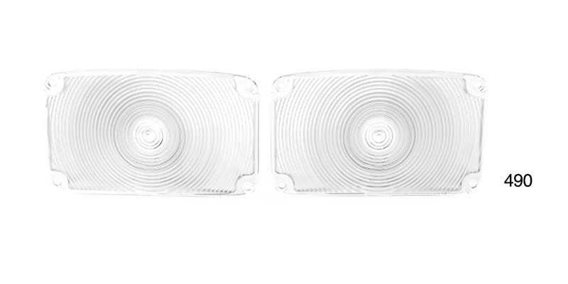 490 - Danchuk 1956 Chevy Clear Parklight Lenses, _Guide_, Pair