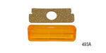 Load image into Gallery viewer, 493a - Danchuk 1957 Chevy Amber License Light Lenses, _Guide_
