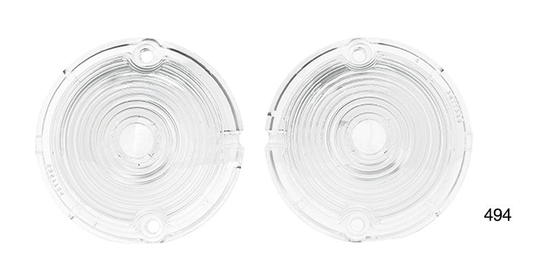494 - Danchuk 1957 Chevy Clear Parklight Lenses, _Guide_, Pair