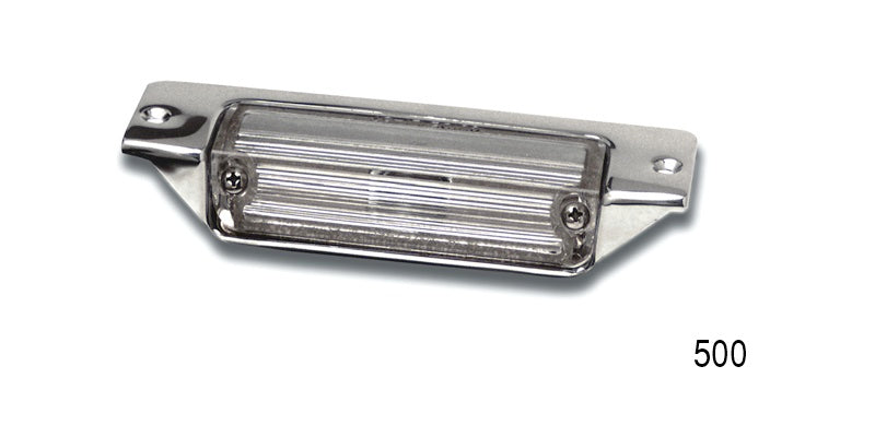 500 - Danchuk 1957 Chevy License Plate Light Assembly exc. Wagon, Nomad, Sedan Delivery (Best)
