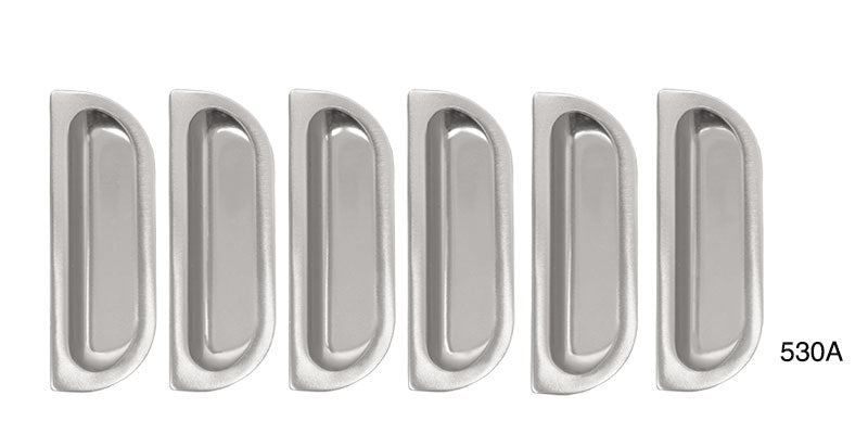 530a - Danchuk 1957 Chevy Fender Louvers, 210, Silver