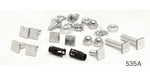 Load image into Gallery viewer, 535A - Danchuk 1957 Chevy Accessory Rear Deck Moulding Trim Hardware Kit
