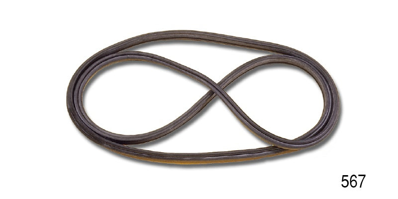 567 - Danchuk 1955-1957 Chevy Windshield Weatherstrip Seal, All Except 1955 150 (Best)