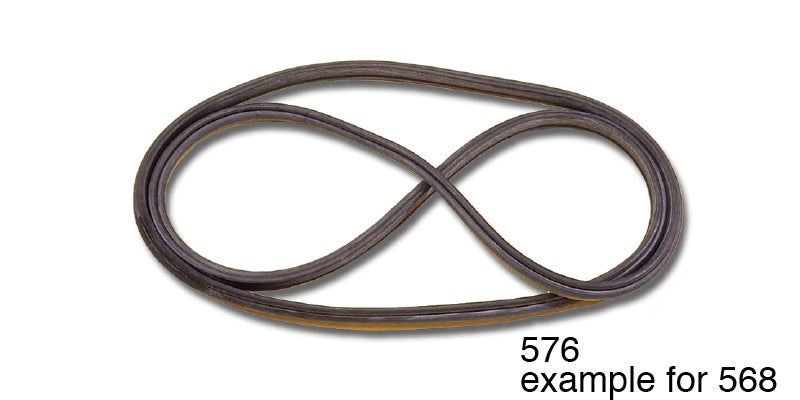 568 - Danchuk 1955 Chevy Windshield Weatherstrip Seal, 150