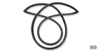 Load image into Gallery viewer, 569 - Danchuk 1955-1957 Chevy Rear Window Weatherstrip Seal, 2-Door Hardtop
