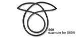 Load image into Gallery viewer, 569a - Danchuk 1956-1957 Chevy Rear Window Weatherstrip Seal, 4-Door Hardtop
