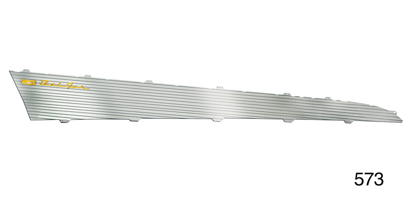 573 - Danchuk 1957 Chevy Bel Air Aluminum Side Panel Insert, All 2-Door, Pair (OS)
