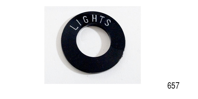 657 - Danchuk 1955-1956 Chevy Lights Dash Bezel, Plastic