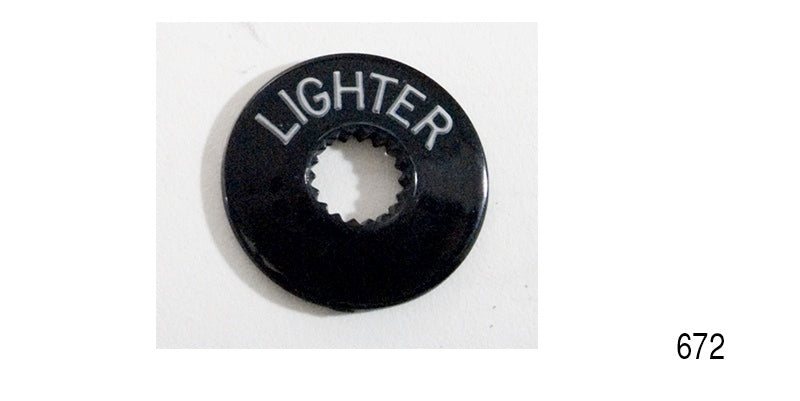 672 - Danchuk 1957 Chevy Lighter Dash Bezel, Plastic