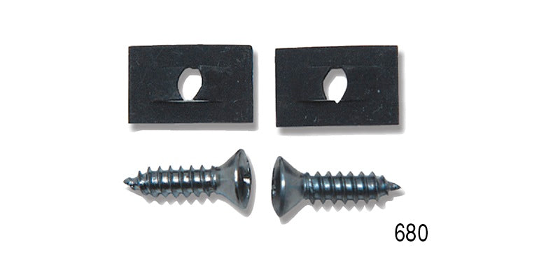 680 - Danchuk 1957 Chevy License Light Housing Screw Set