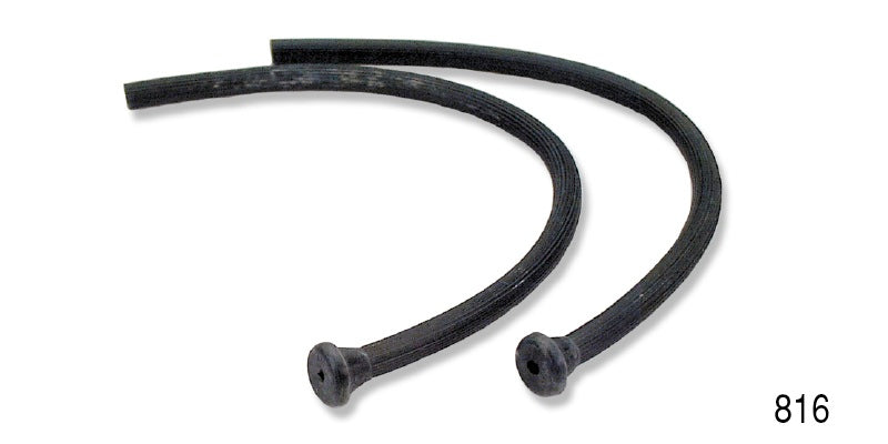 816 - Danchuk 1956-1957 Chevy Rear Glass Drain Seals, 4-Door Hardtop, 1957 Sedan (Trim to Fit)