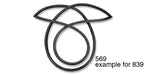 Load image into Gallery viewer, 839 - Danchuk 1956-1957 Chevy Rear Window Weatherstrip Seal, 2 &amp; 4-Door Sedan839 - Danchuk 1956-1957 Chevy Rear Window Weatherstrip Seal, 2 &amp; 4-Door Sedan
