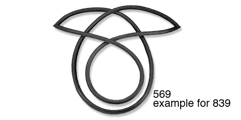 839 - Danchuk 1956-1957 Chevy Rear Window Weatherstrip Seal, 2 & 4-Door Sedan839 - Danchuk 1956-1957 Chevy Rear Window Weatherstrip Seal, 2 & 4-Door Sedan