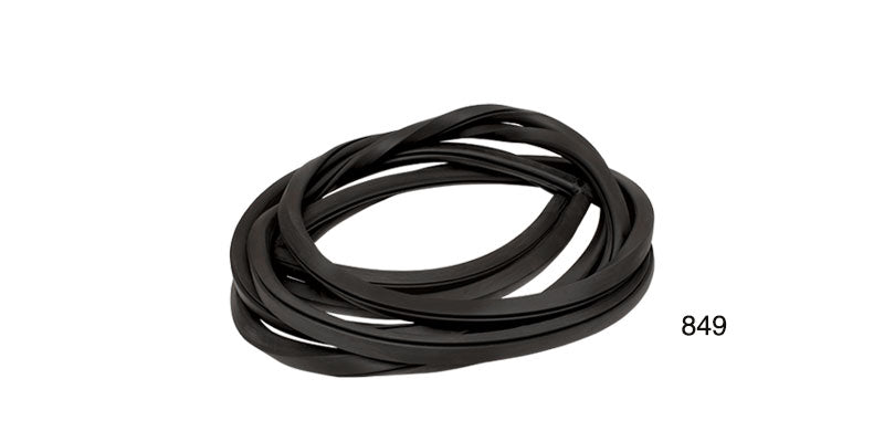 849 - Danchuk 1955-1957 Chevy Rear Quarter Glass Weatherstrip Seals, 2 Door Wagon