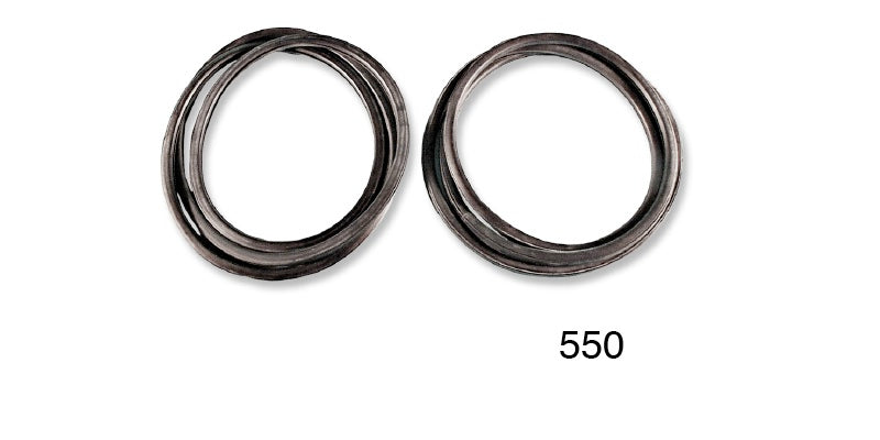 850 - Danchuk 1955-1957 Chevy Rear Quarter Glass Weatherstrip Seals, 4-Door Wagon