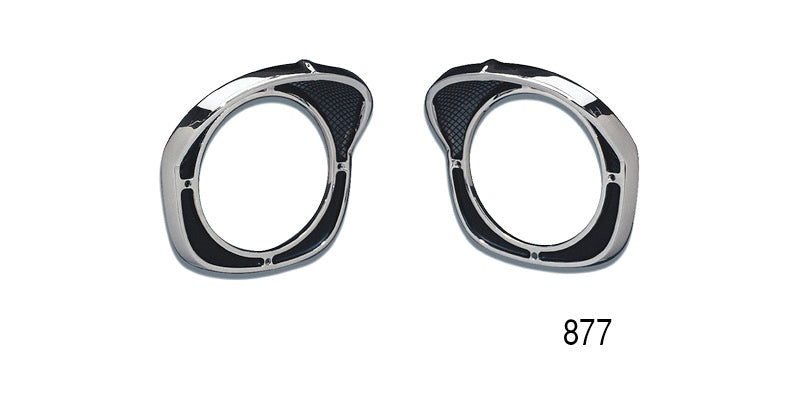 877 - Danchuk 1957 Chevy Headlight Bezel Assembly with Seals and Hardware (Best)