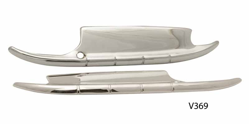 v369 - Danchuk 1955-1956 Chevy Accessory Door Handle Guards, Pair (Good)